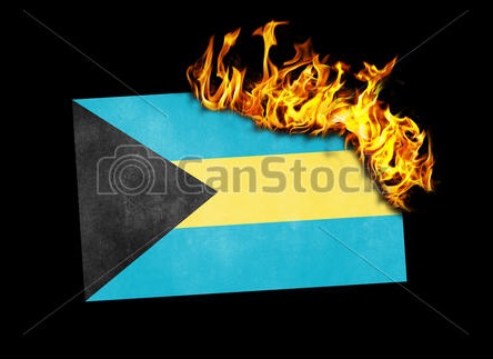 flag-on-fire