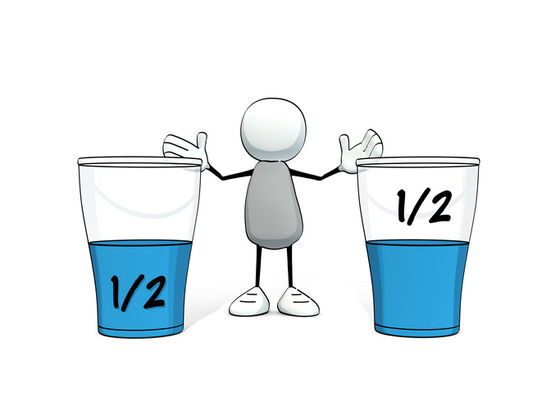 glass half full empty